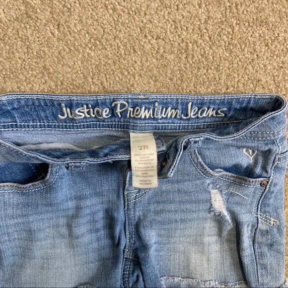 Justice Jean Shirts Size 7 - Picture 3 of 4